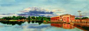 New Mississippi River Painting on display by Kathy Braud RRWS